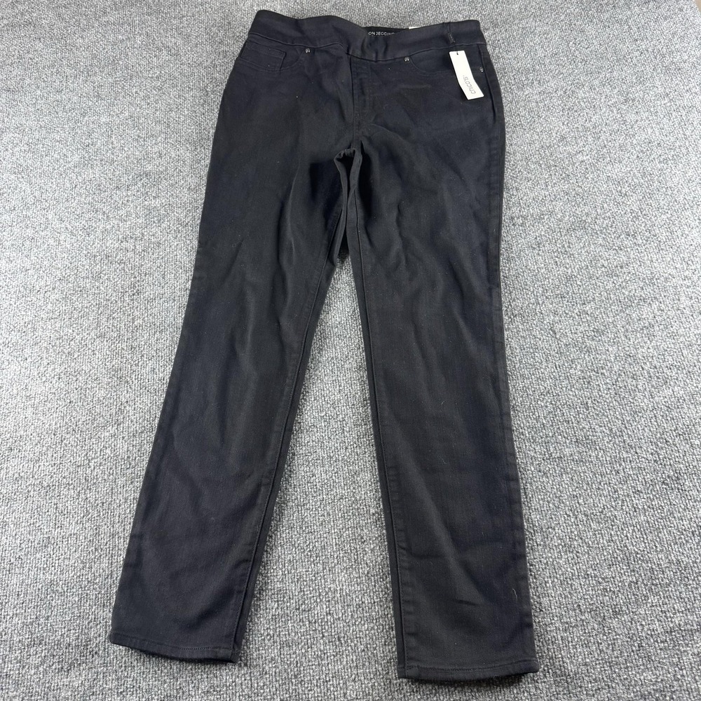 Chicos Jeans Womens 8R Black Pull On Jegging Slim Leg Stretch Denim Elastic
